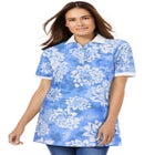 Perfect Printed Short-Sleeve Polo Shirt image number null