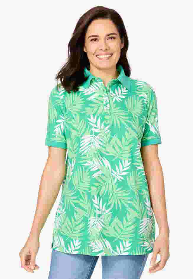 Perfect Printed Short-Sleeve Polo Shirt image number 0