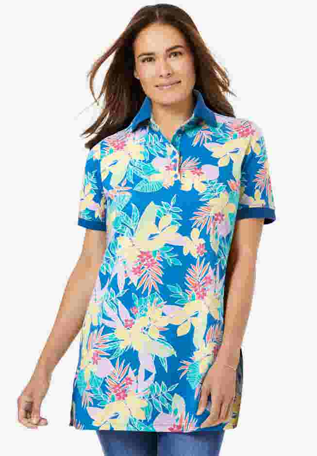 Perfect Printed Short-Sleeve Polo Shirt image number 0
