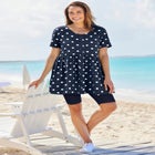 Short-Sleeve Empire Waist Tunic image number 3