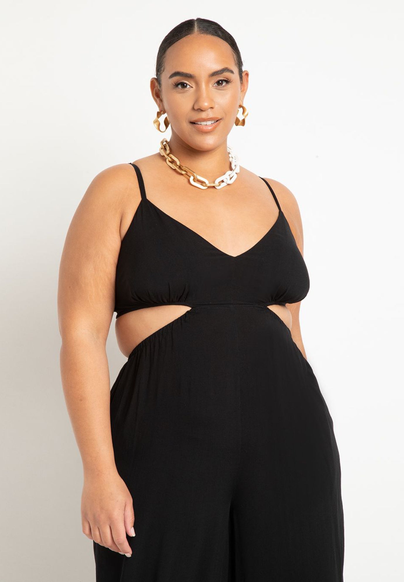 Cutout Detail Jumpsuit Coverup image number 2