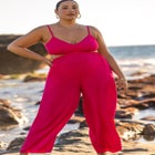 Cutout Detail Jumpsuit Coverup image number null