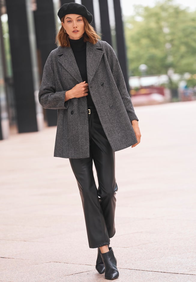 A-Line Wool Peacoat image number 1