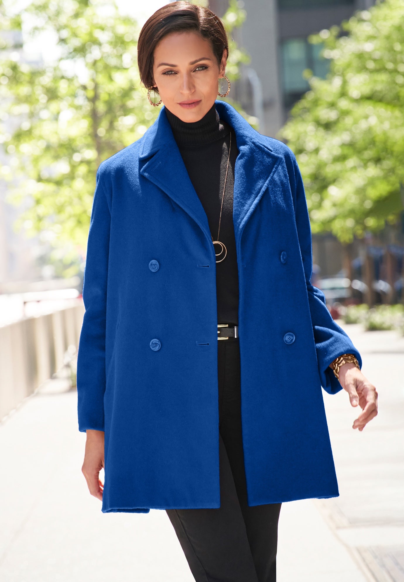 A-Line Wool Peacoat image number 0
