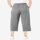 Side-Stripe Cotton French Terry Capri image number null