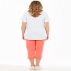 Two-Piece V-Neck Tunic & Capri Set image number 1