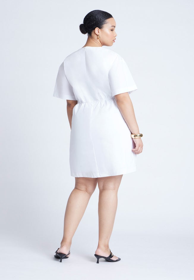 Poplin Twist Mini Dress image number 1