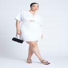 Poplin Twist Mini Dress image number null