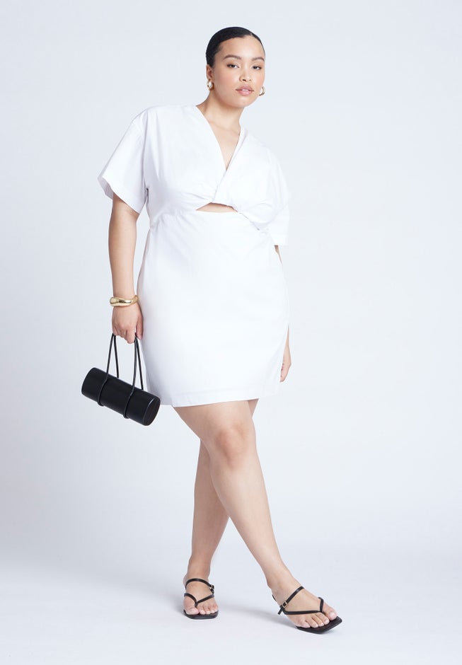 Poplin Twist Mini Dress image number 2