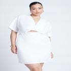 Poplin Twist Mini Dress image number null