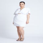 Poplin Twist Mini Dress image number null