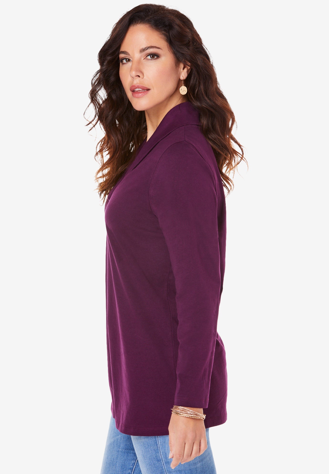 Shawl Collar Ultimate Tee image number 2