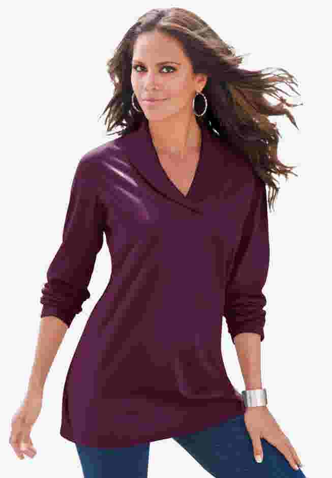 Shawl Collar Ultimate Tee image number 0