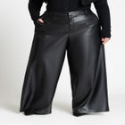 Wide Leg Faux Leather Pant image number null