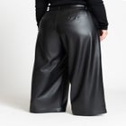Wide Leg Faux Leather Pant image number null