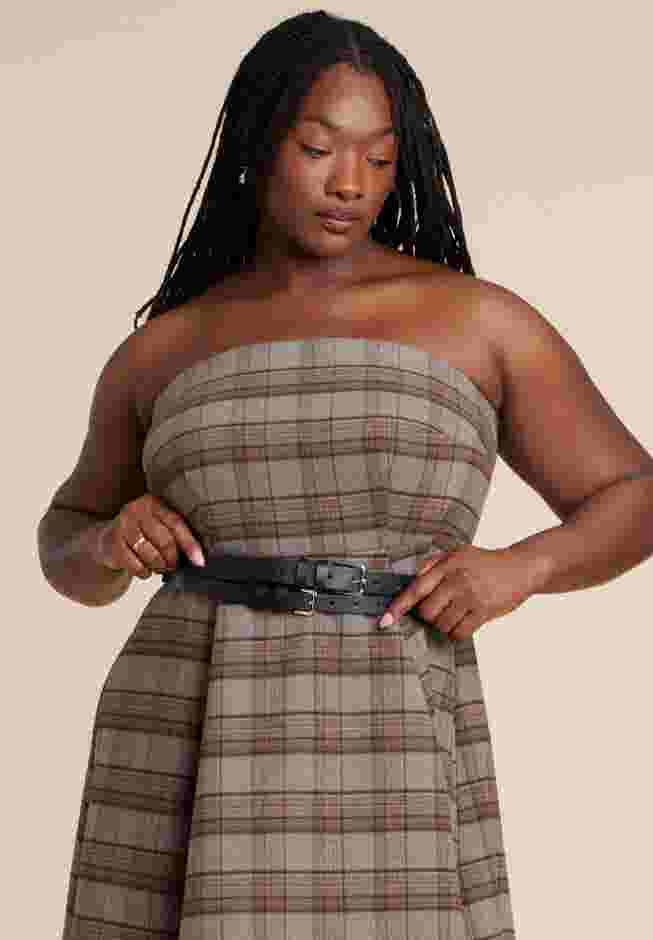 Double Strap Wide Waist Belt image number 0