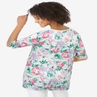 Pointelle Scoopneck Tee image number null