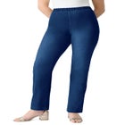 Plus Size Comfort Stretch Straight Leg Jean image number null