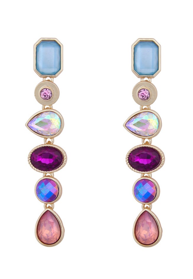 Long Drop Gem Earrings image number 0