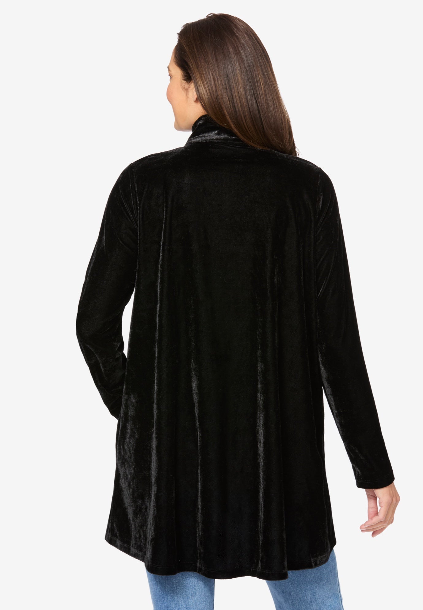 Velour Henley Swing Tunic image number 1