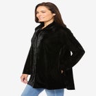 Velour Henley Swing Tunic image number null