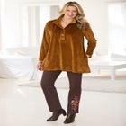 Velour Henley Swing Tunic image number null