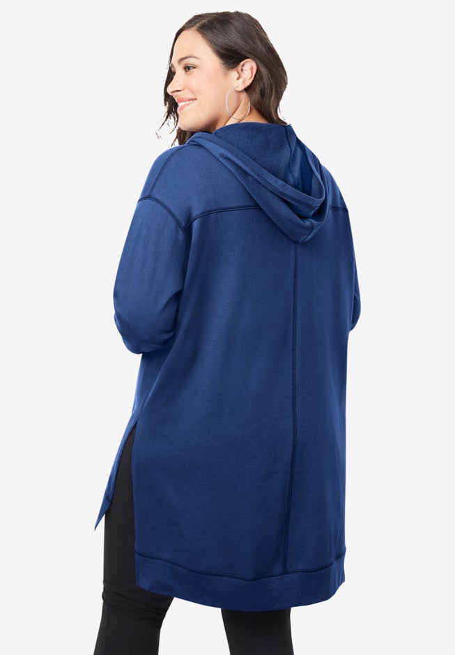 French Terry Tunic Hoodie image number 1