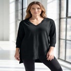 French Terry Tunic Hoodie image number null