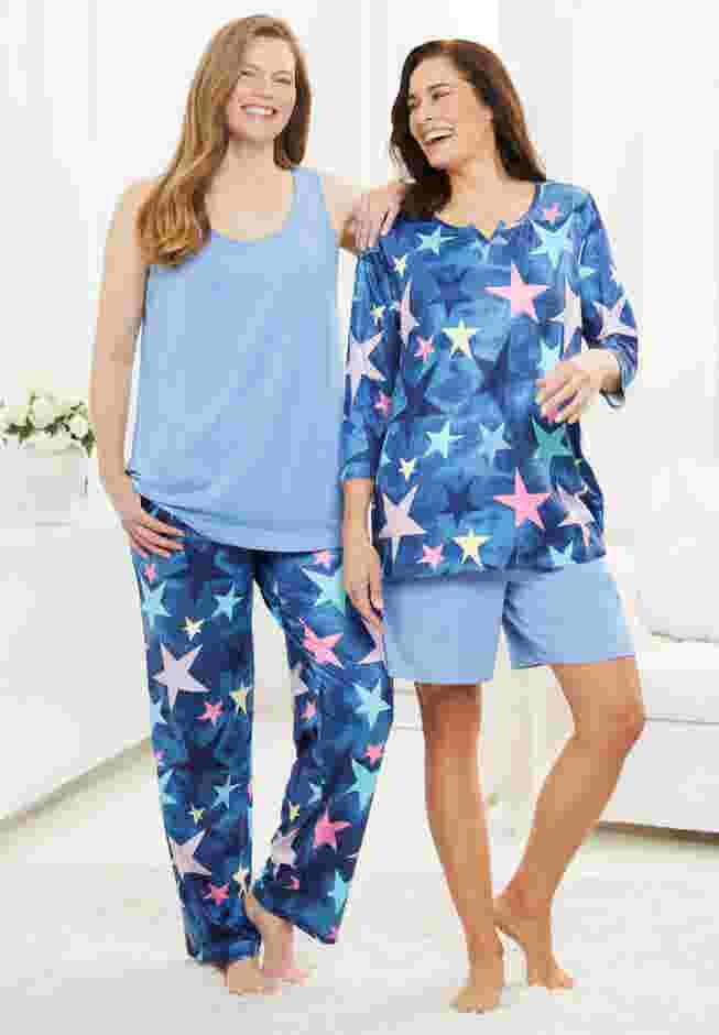 Dreams & Co.® 4-piece Pajama Wardrober image number 3