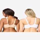 Comfort Choice® 2-Pack Cotton Full Coverage Bra image number null