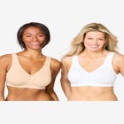 Comfort Choice® 2-Pack Cotton Full Coverage Bra image number null