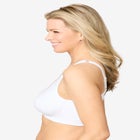 Catherines Front-Close Cotton Comfort Bra image number null