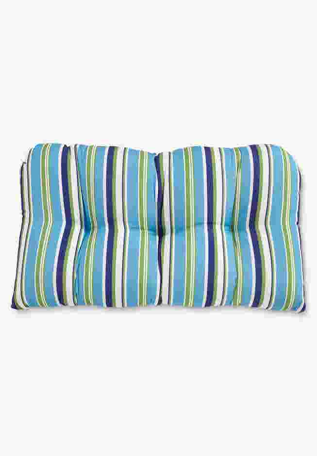 BH Performance Fabric Tufted Wicker Settee Cushion image number 0