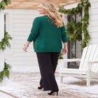 Sequin Jewel-Neck Cardigan image number 1