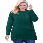 Crewneck Chenille Sweater image number null