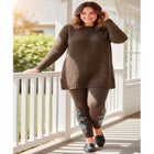 Crewneck Chenille Sweater image number null