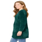 Crewneck Chenille Sweater image number null