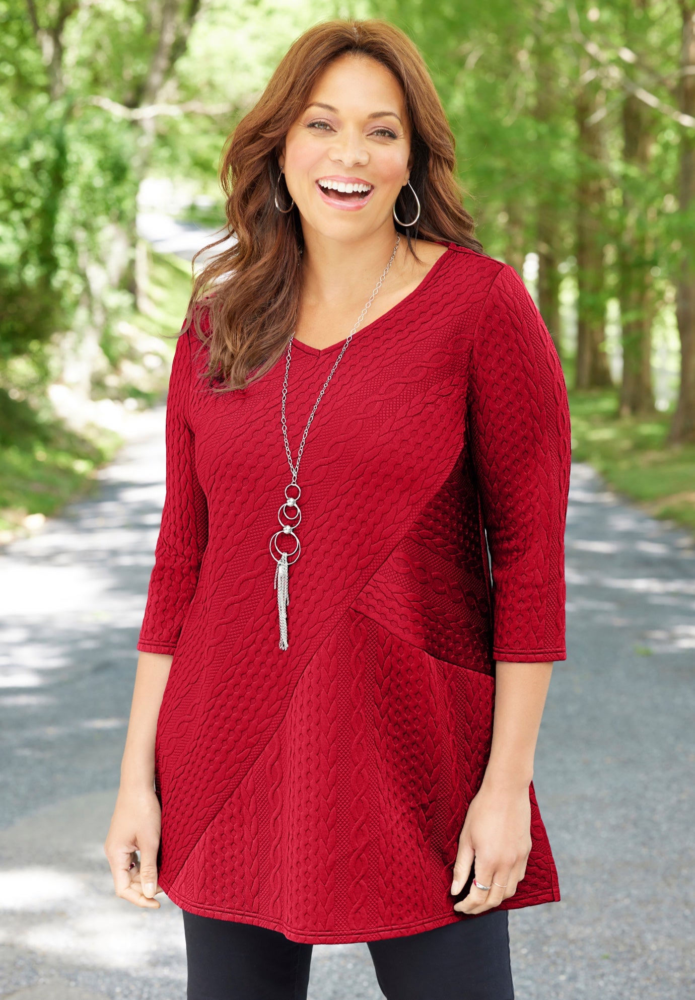 Spliced Cable Tunic image number 0