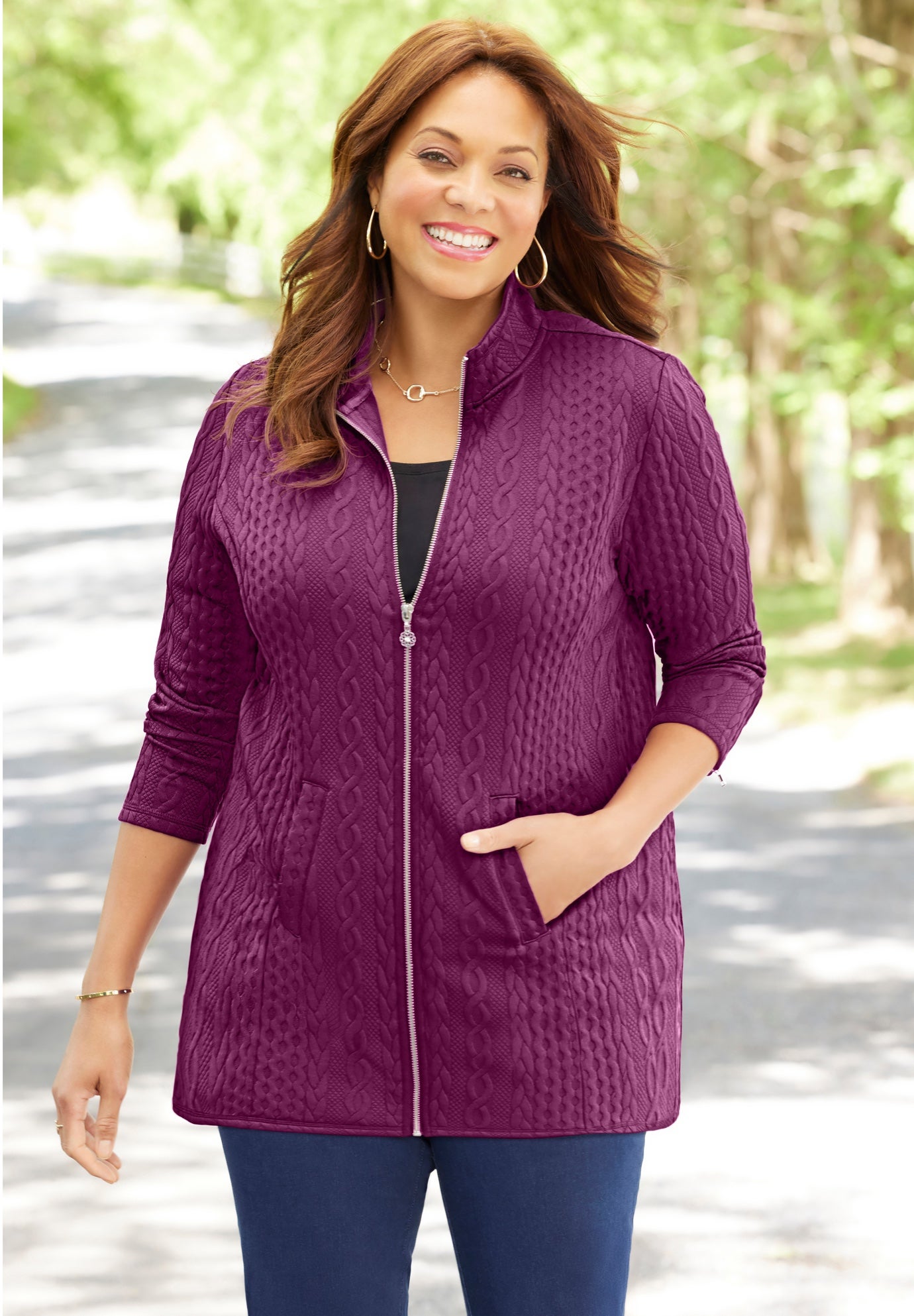 Zip-Front Cable Jacket image number 1