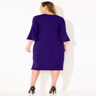 Embellished Cold Shoulder Ponte Dress image number null