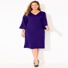 Embellished Cold Shoulder Ponte Dress image number null