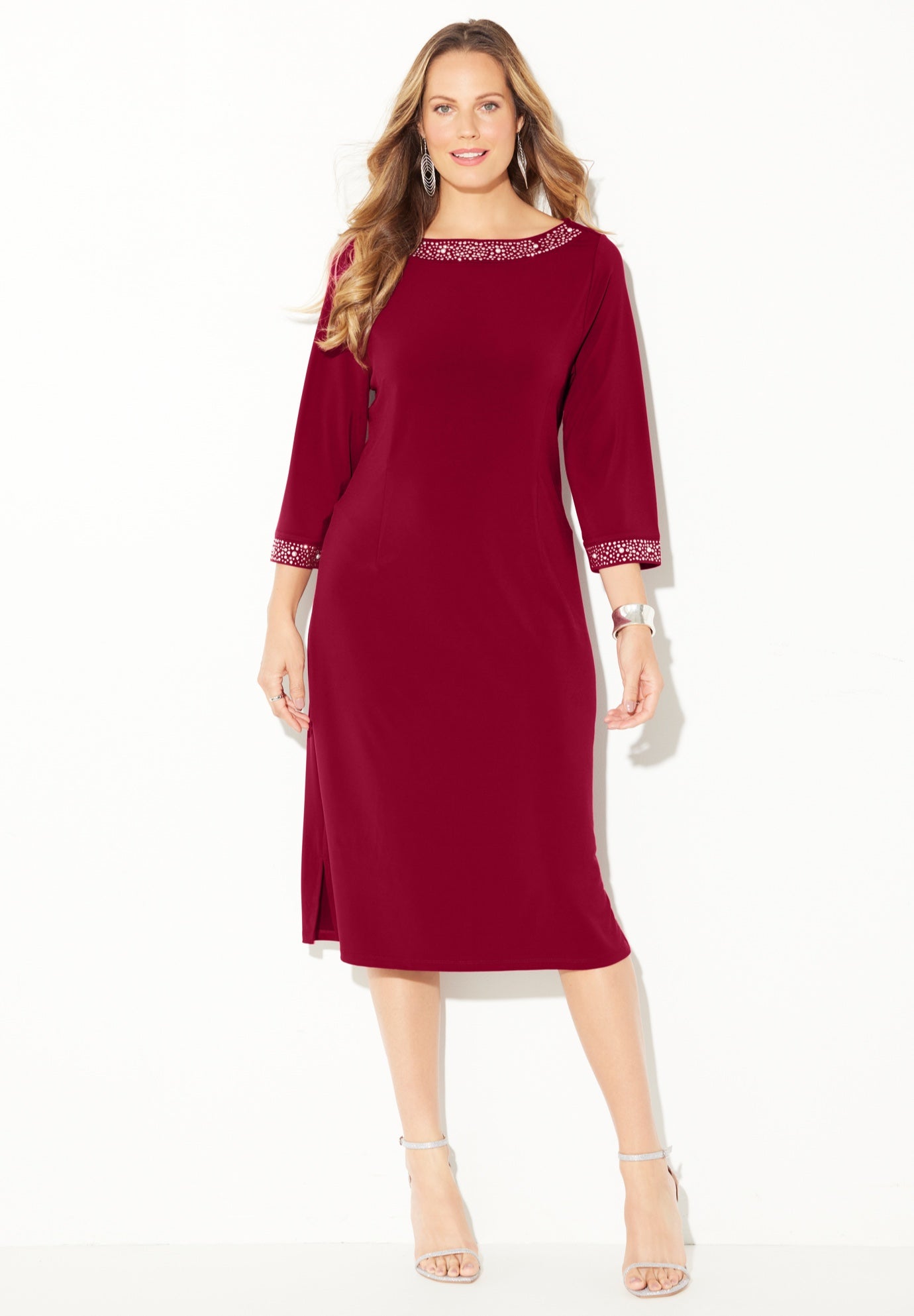 Stud Accent Shift Dress image number 0