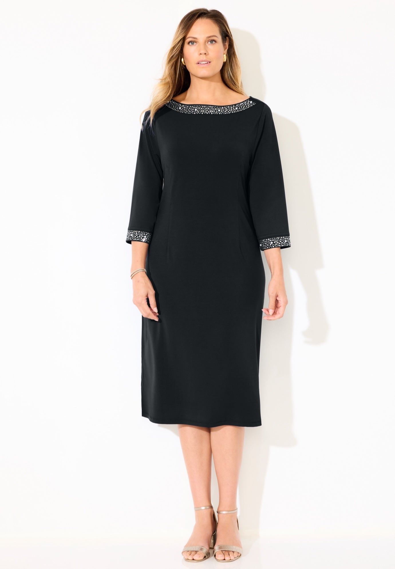 Stud Accent Shift Dress image number 0