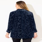 Buttonfront Burnout Blouse image number null