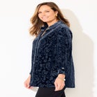 Buttonfront Burnout Blouse image number null