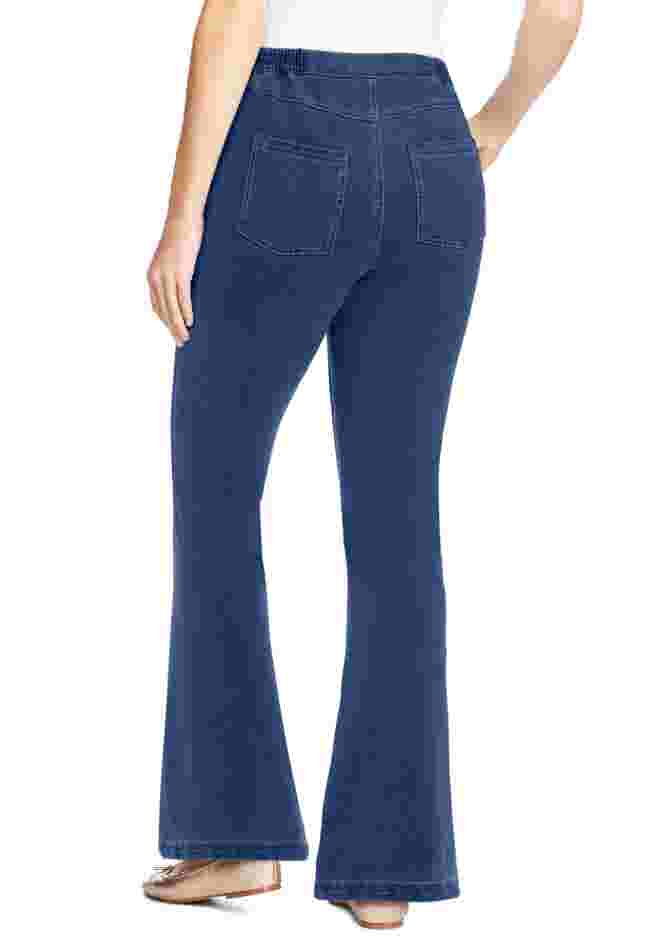 Knit Denim Bootcut Jean image number 1