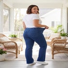 Bootcut Stretch-Knit Denim Five-Pocket Jeans image number null