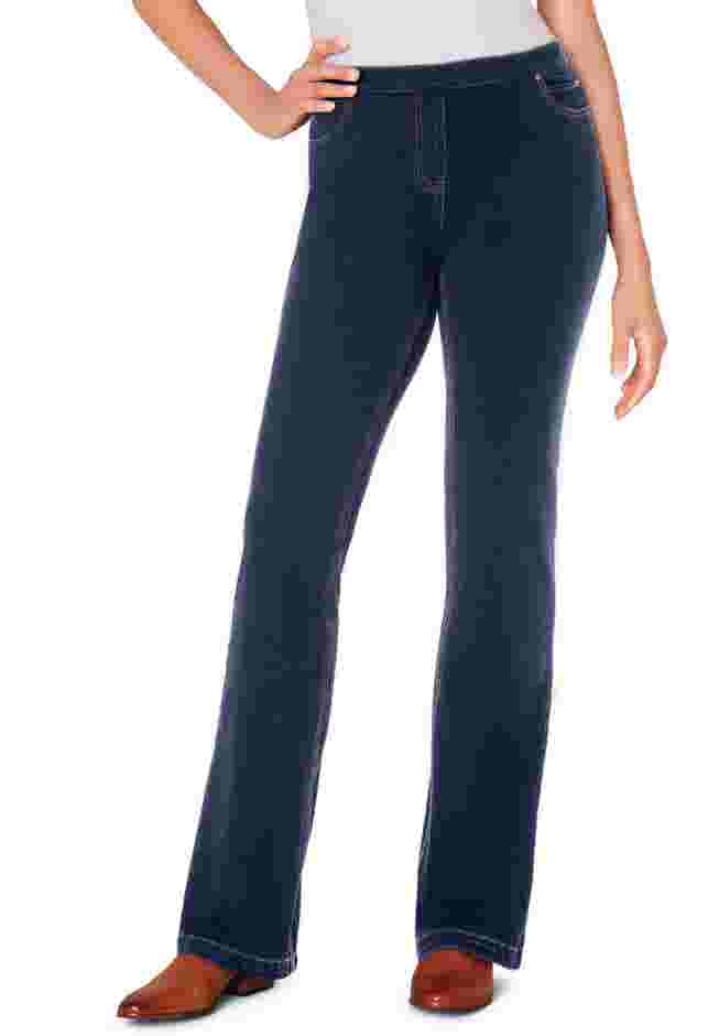 Knit Denim Bootcut Jean image number 0