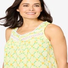 Sleeveless Button Front Night Gown image number null