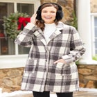 Teddy Bear Sherpa Trench Coat image number null